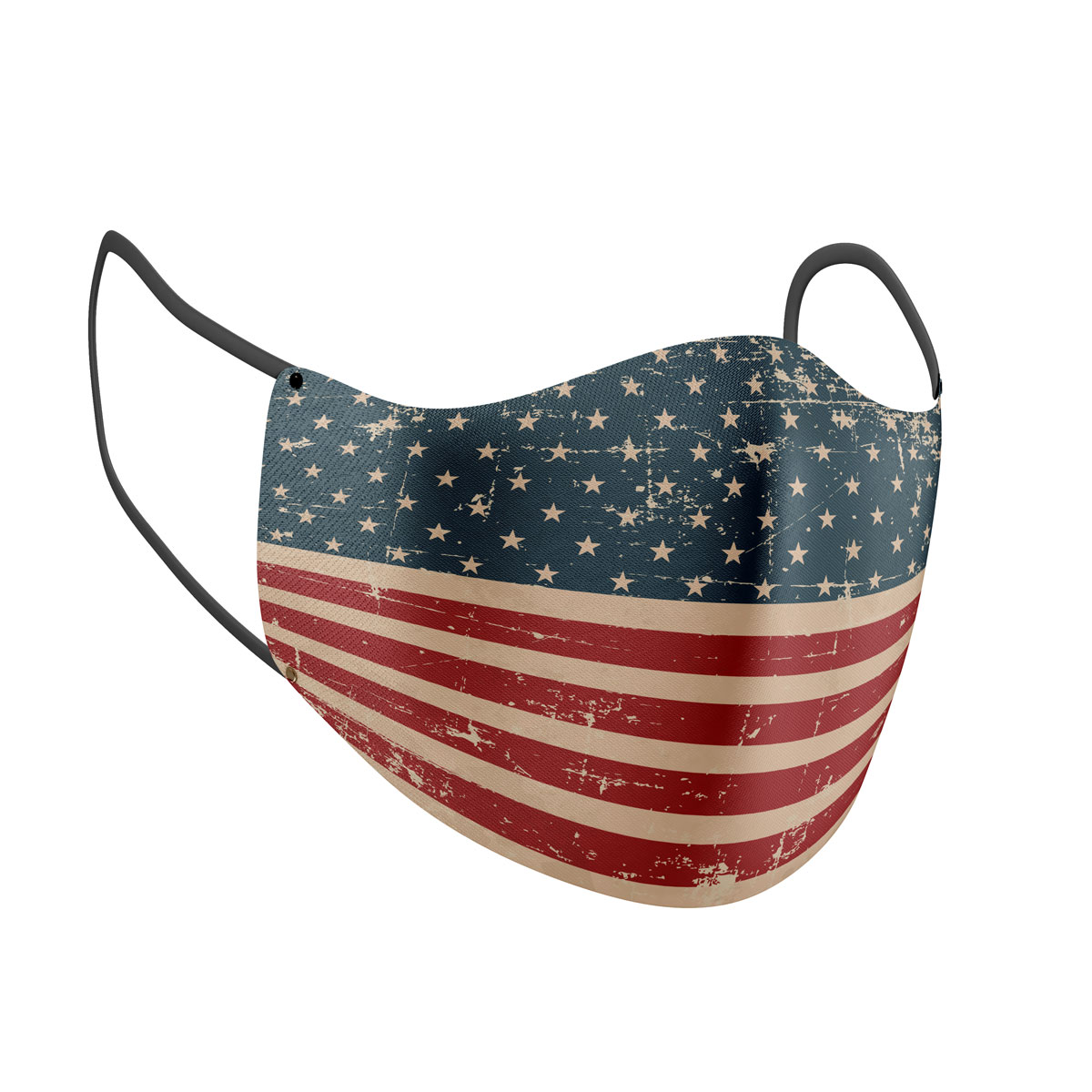Vintage USA Flag Face Mask 